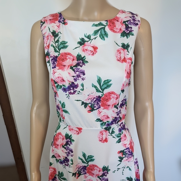 Floral Fit To Flare Dress - Picture 3 of 9